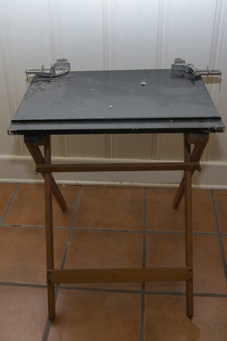 Drafting Table And Tools