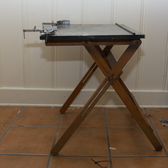 Drafting Table And Tools
