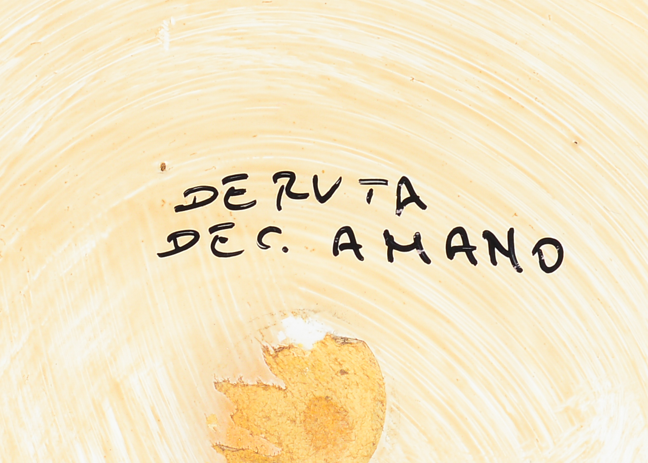 Pair of Handmade Deruta Majolica Style Painted Plates