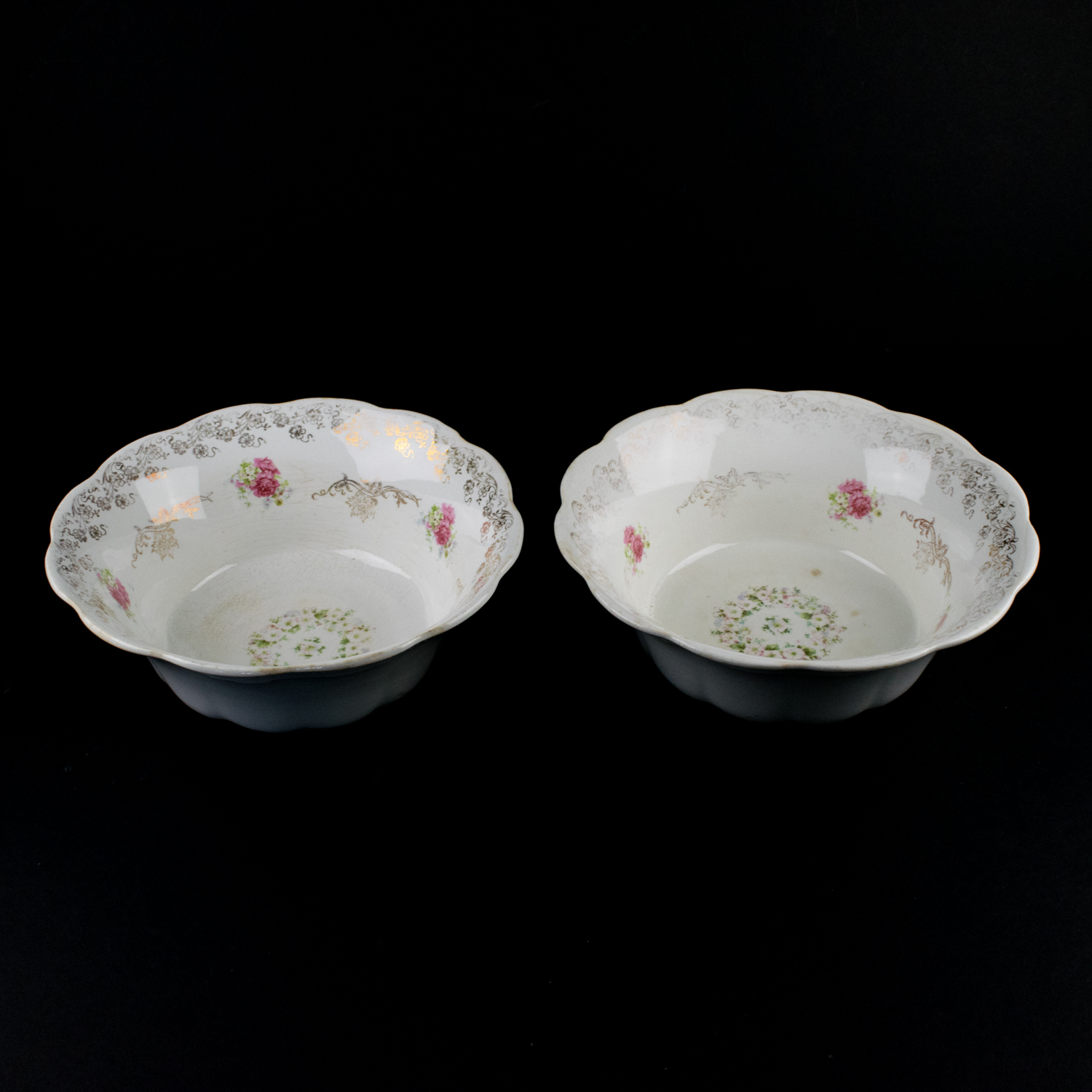 Pair of Homer Laughin "The Angelus" Serving Bowls