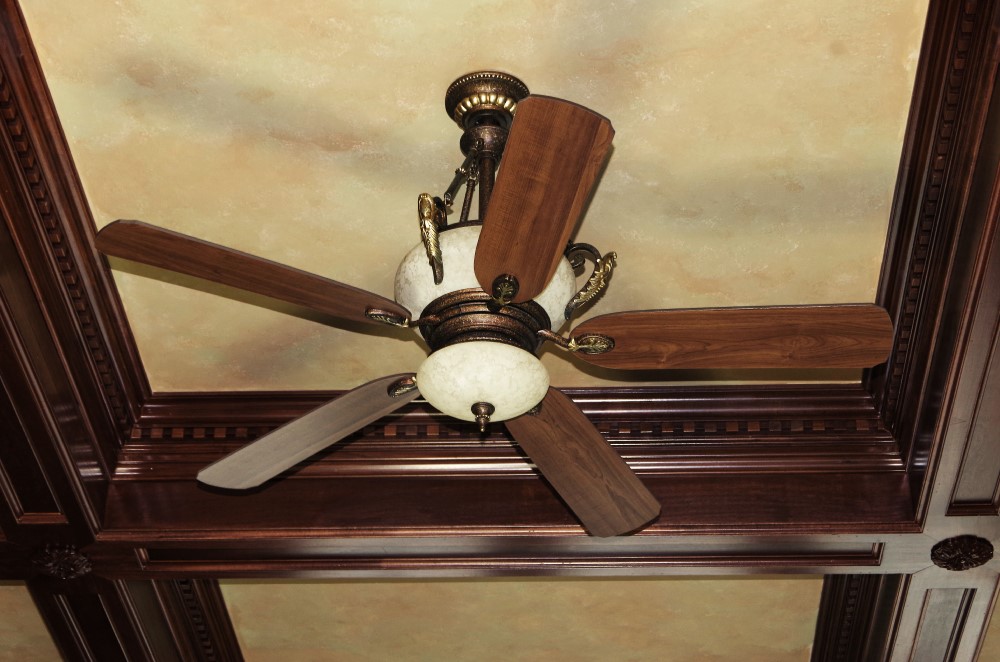 Ornate Lighted Ceiling Fan