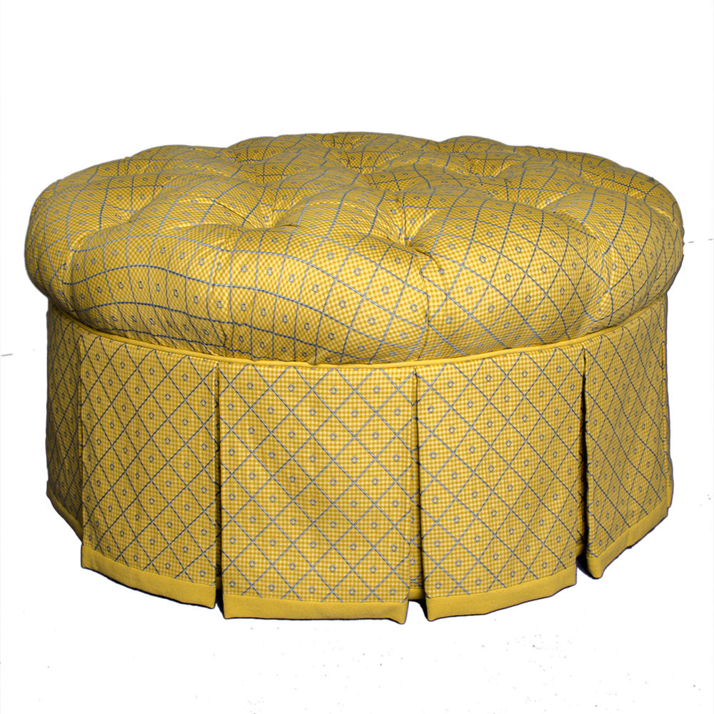 Round Tufted Ottoman
