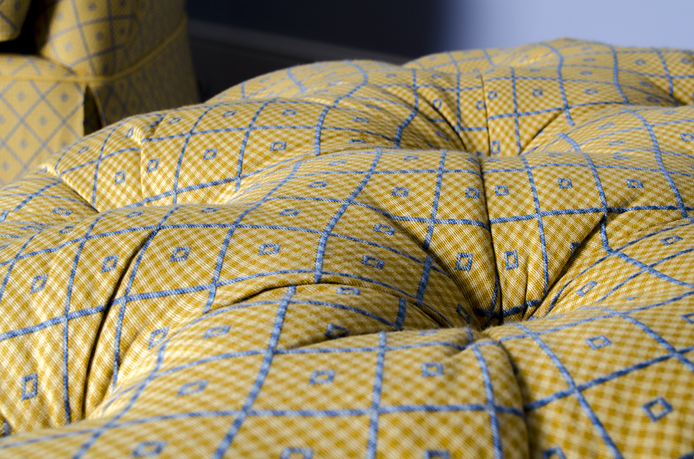 Round Tufted Ottoman