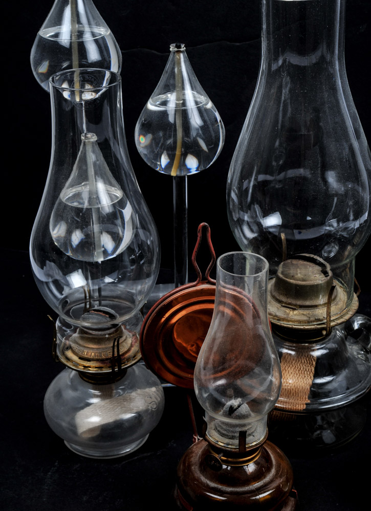 Collection of Vintage and Modern Oil Lamps