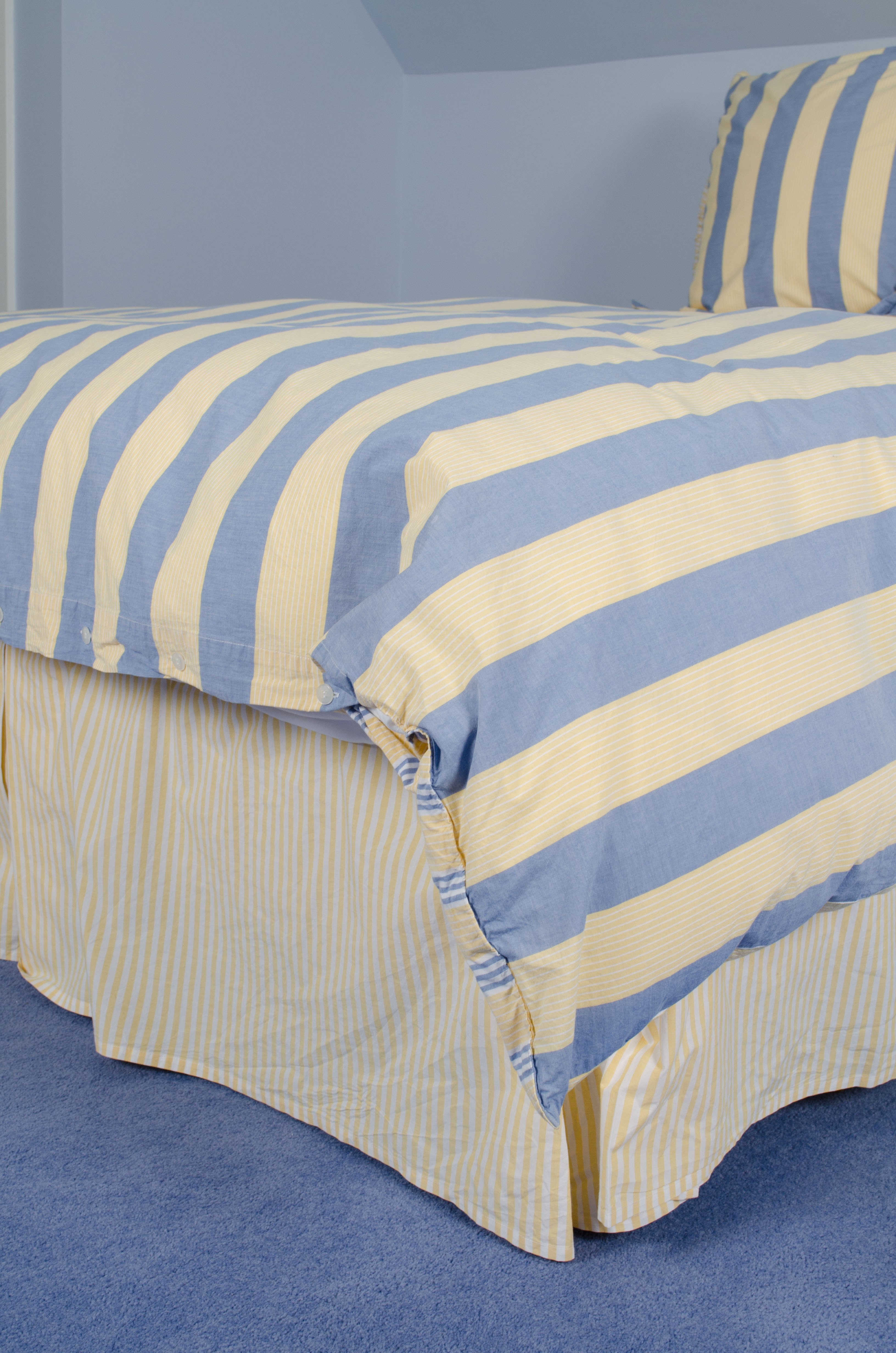 Custom  Queen Headboard And Coordinating Linens