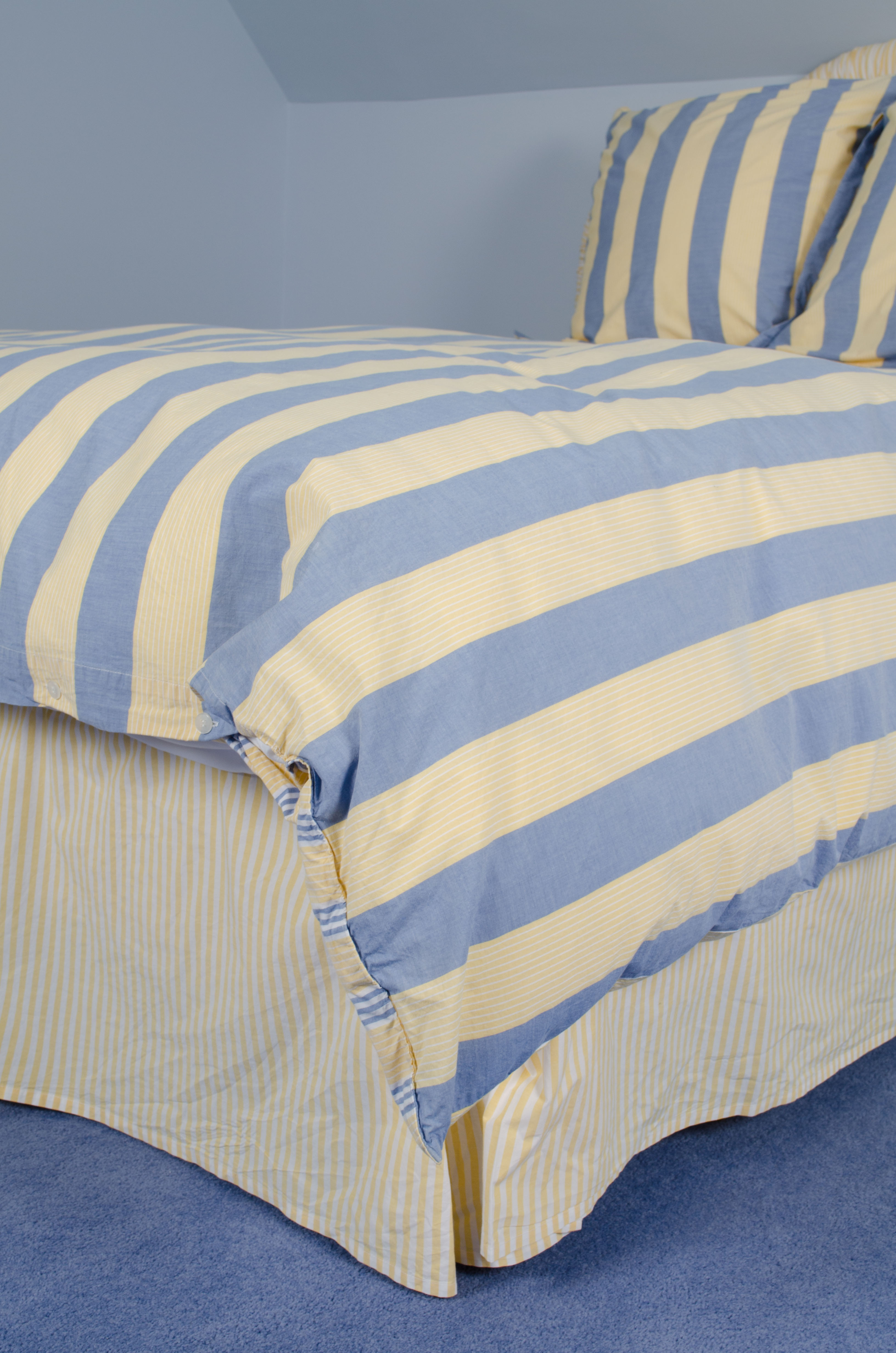 Custom  Queen Headboard And Coordinating Linens