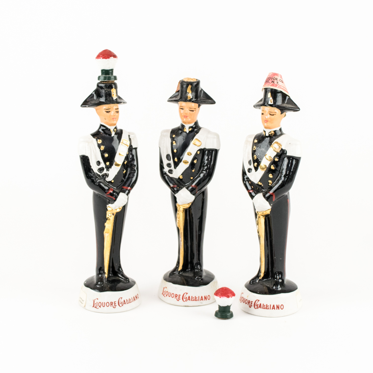 Trio of Vintage Liquore Galliano Containers