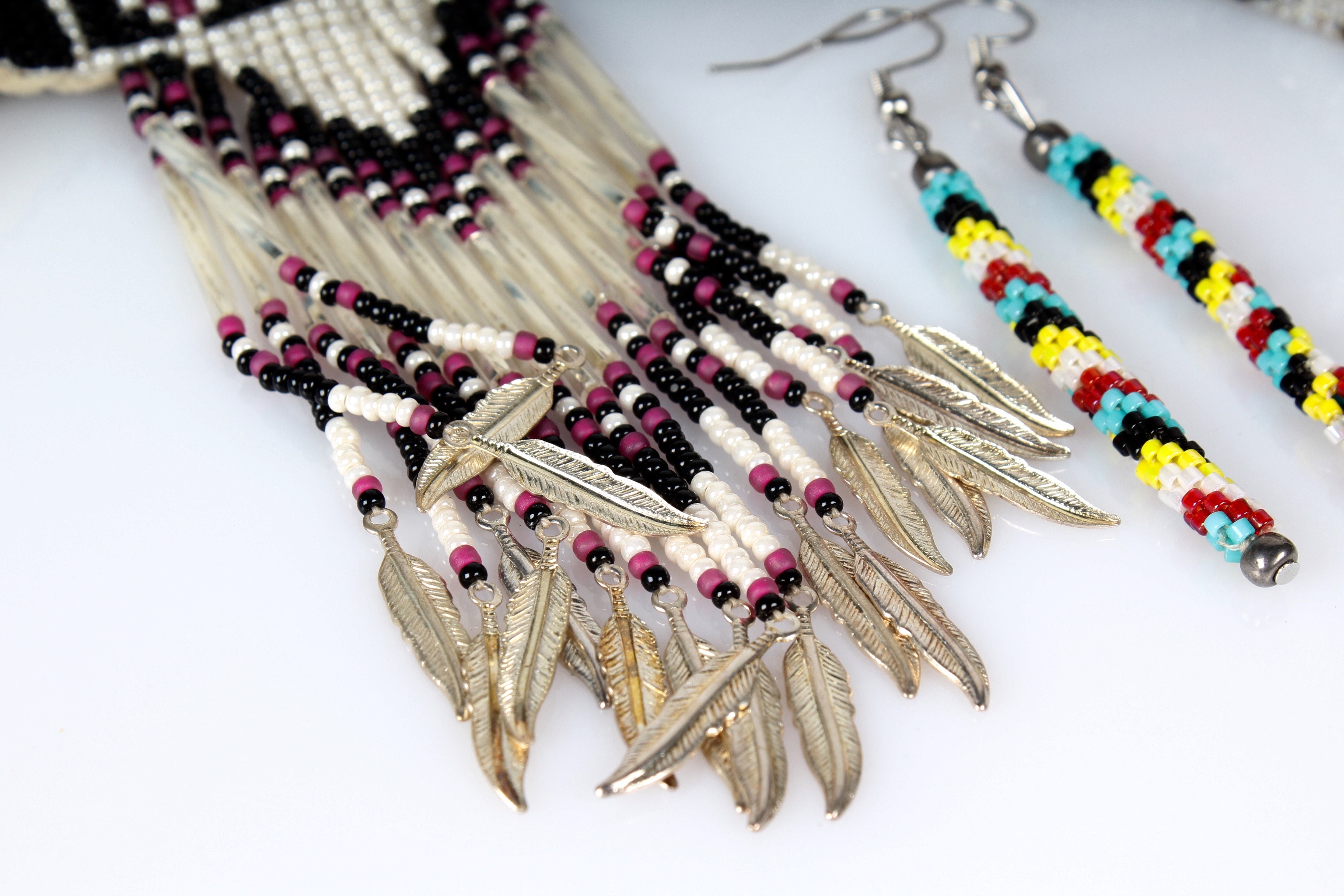 Trio of Native American Beaded Jewelry