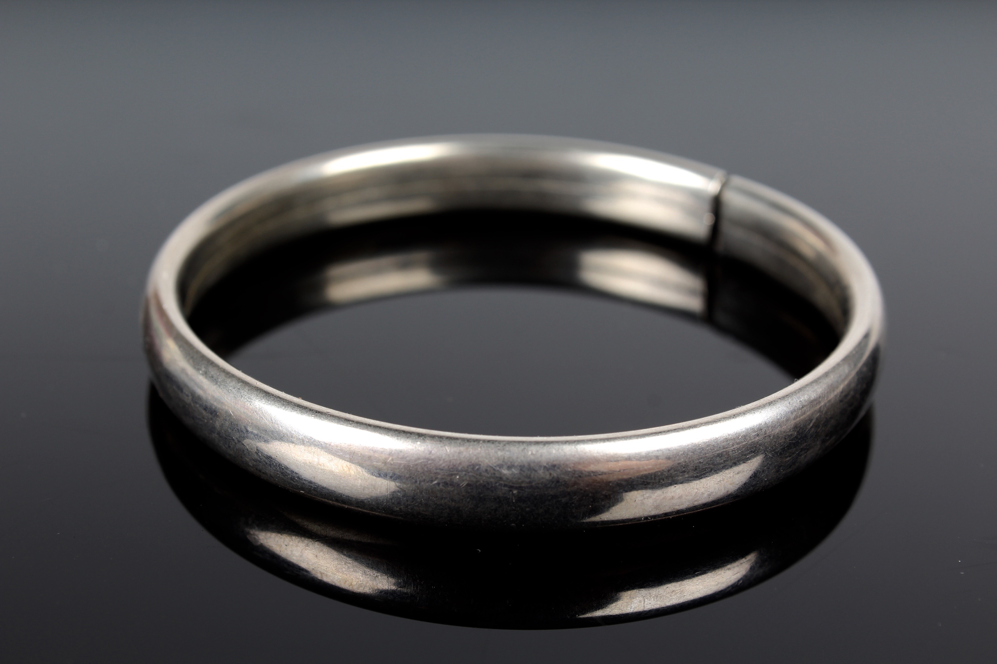 Collection of Vintage Etched Sterling Silver Bangles