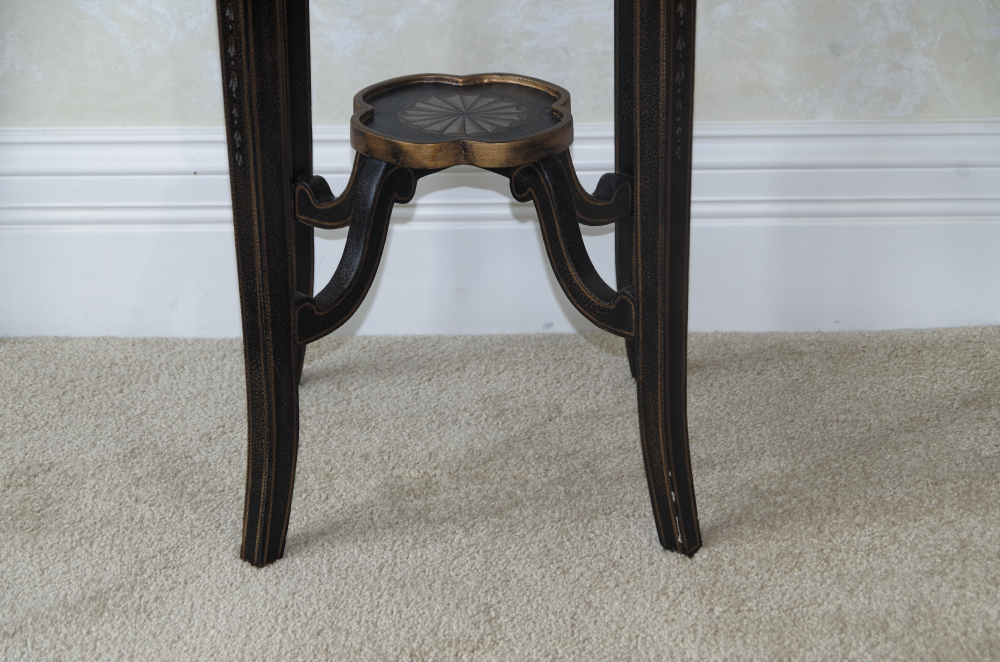 Crackle Finish Accent Table