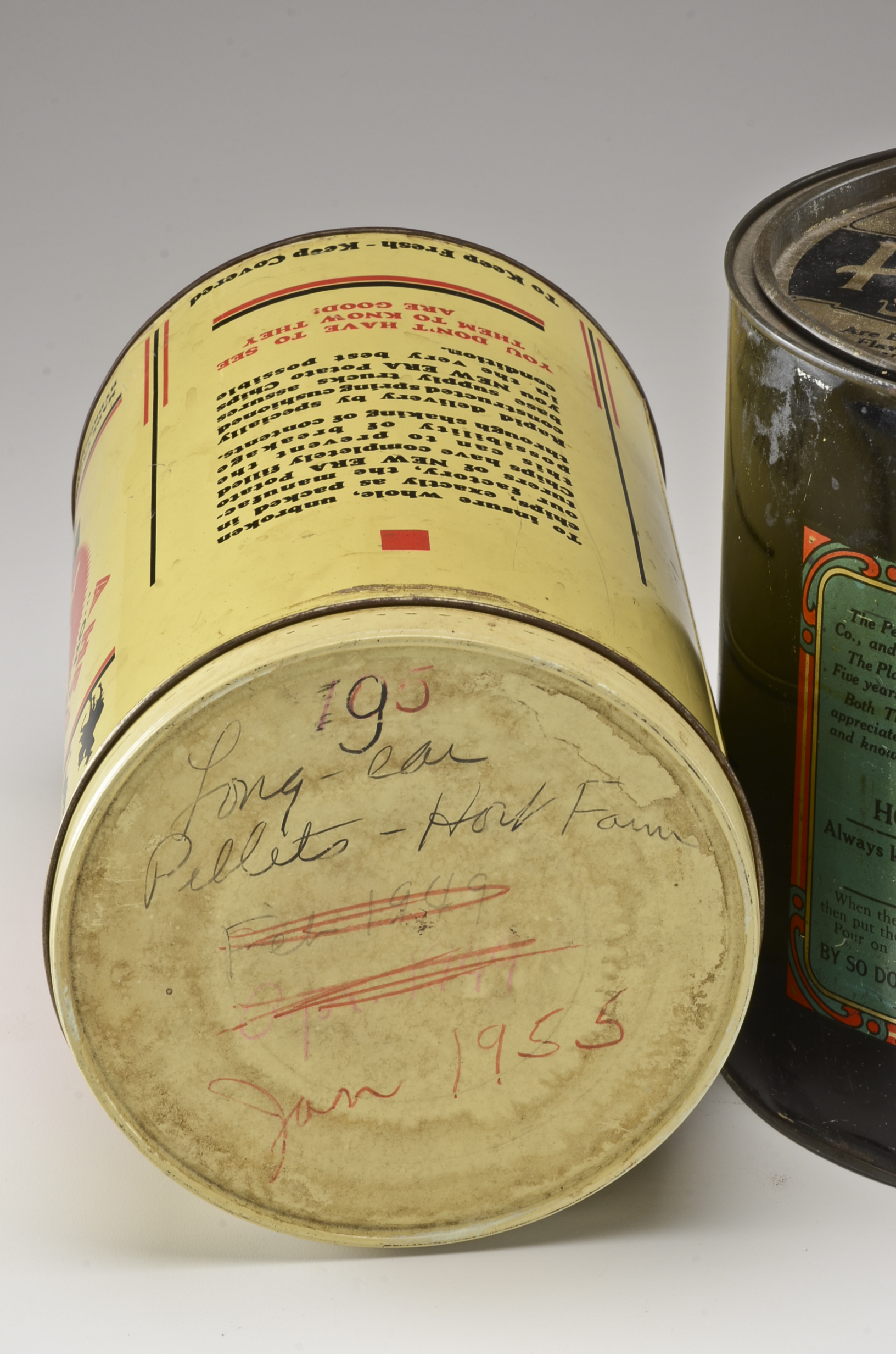 Two Vintage Snack Tins