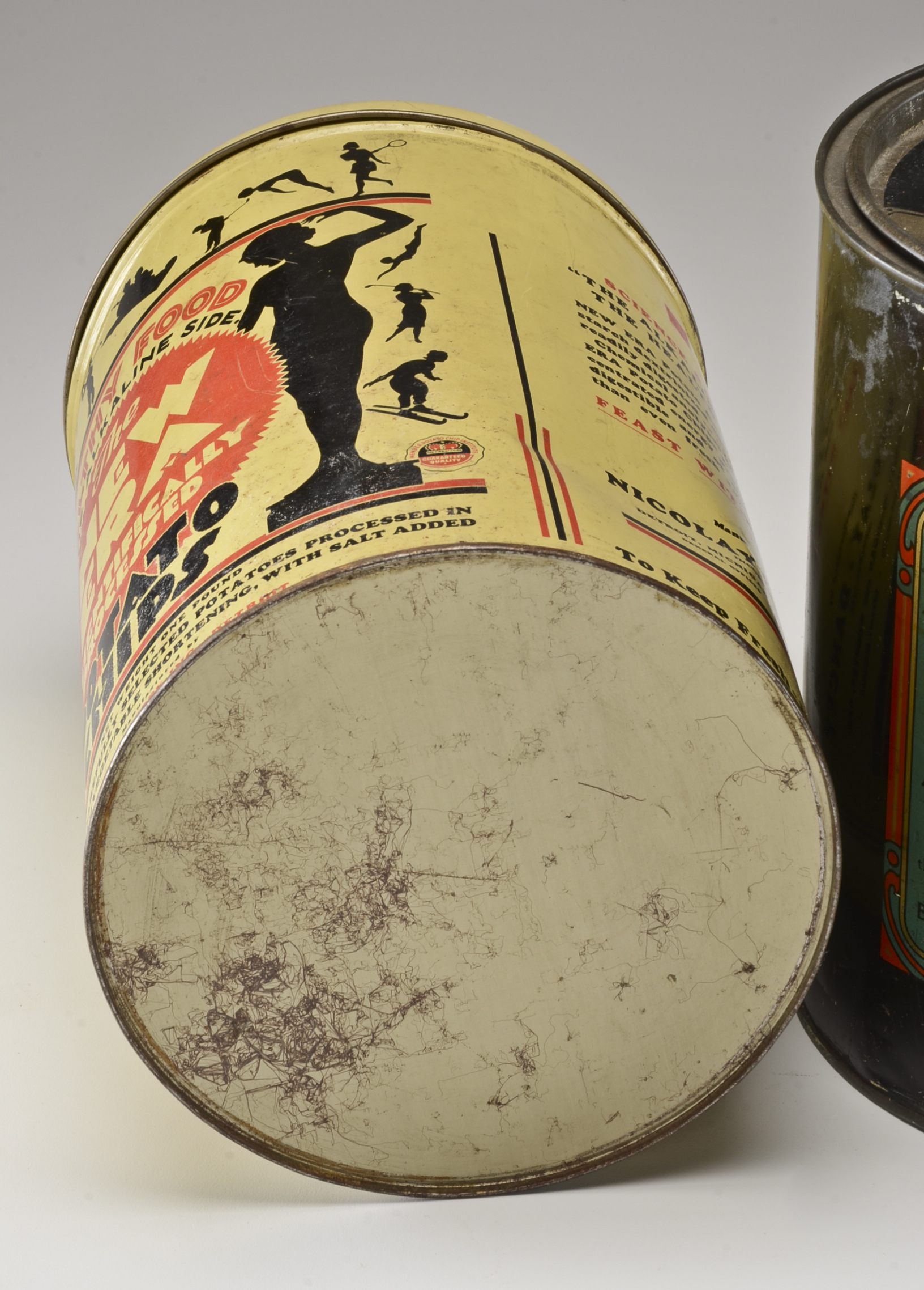 Two Vintage Snack Tins