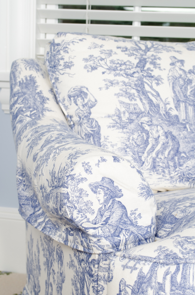 William Allen Toile Club Chair