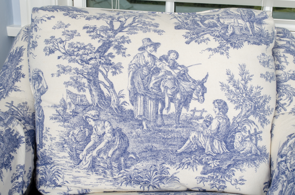 William Allen Toile Club Chair