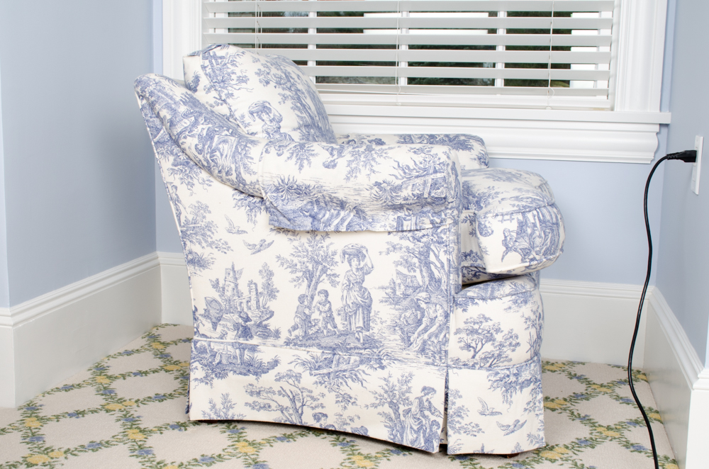 William Allen Toile Club Chair