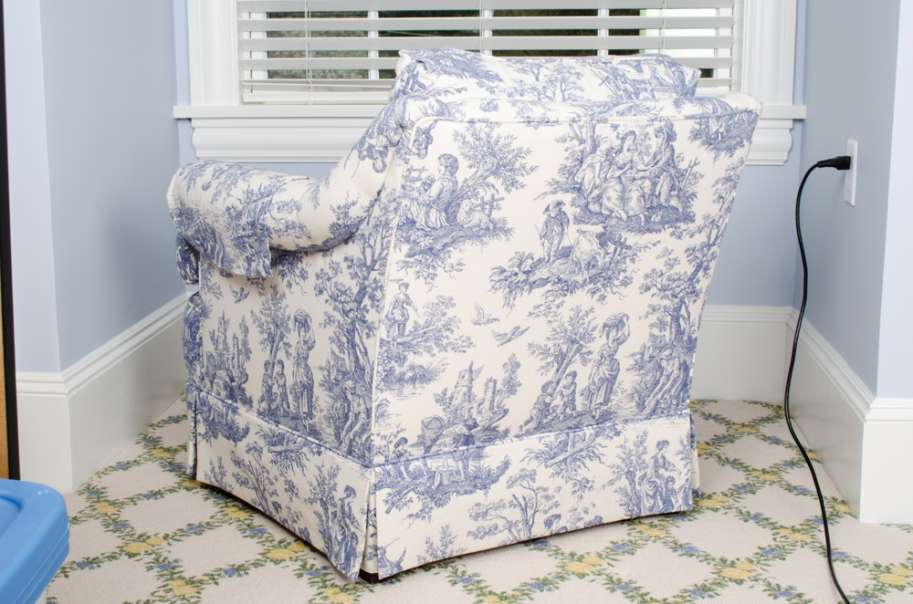 William Allen Toile Club Chair