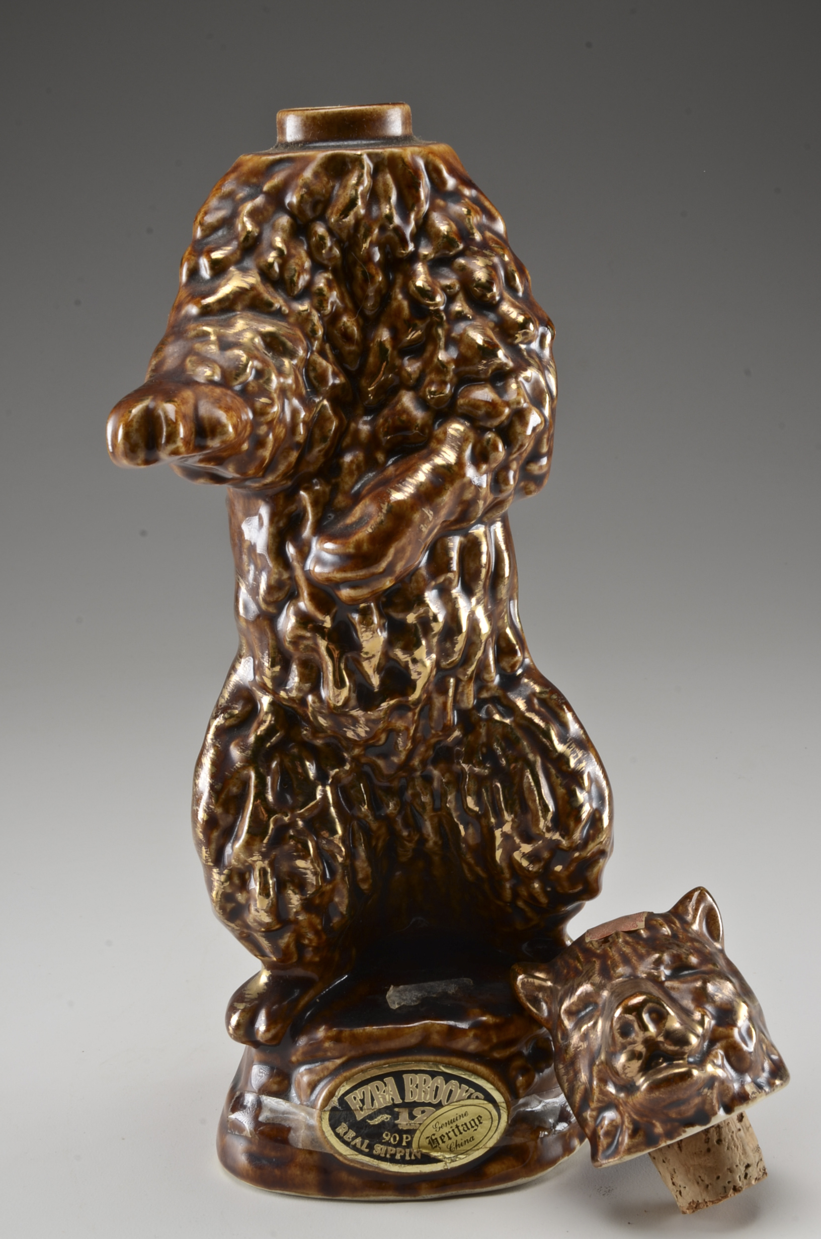 Pair of Vintage Ceramic Liquor Decanters