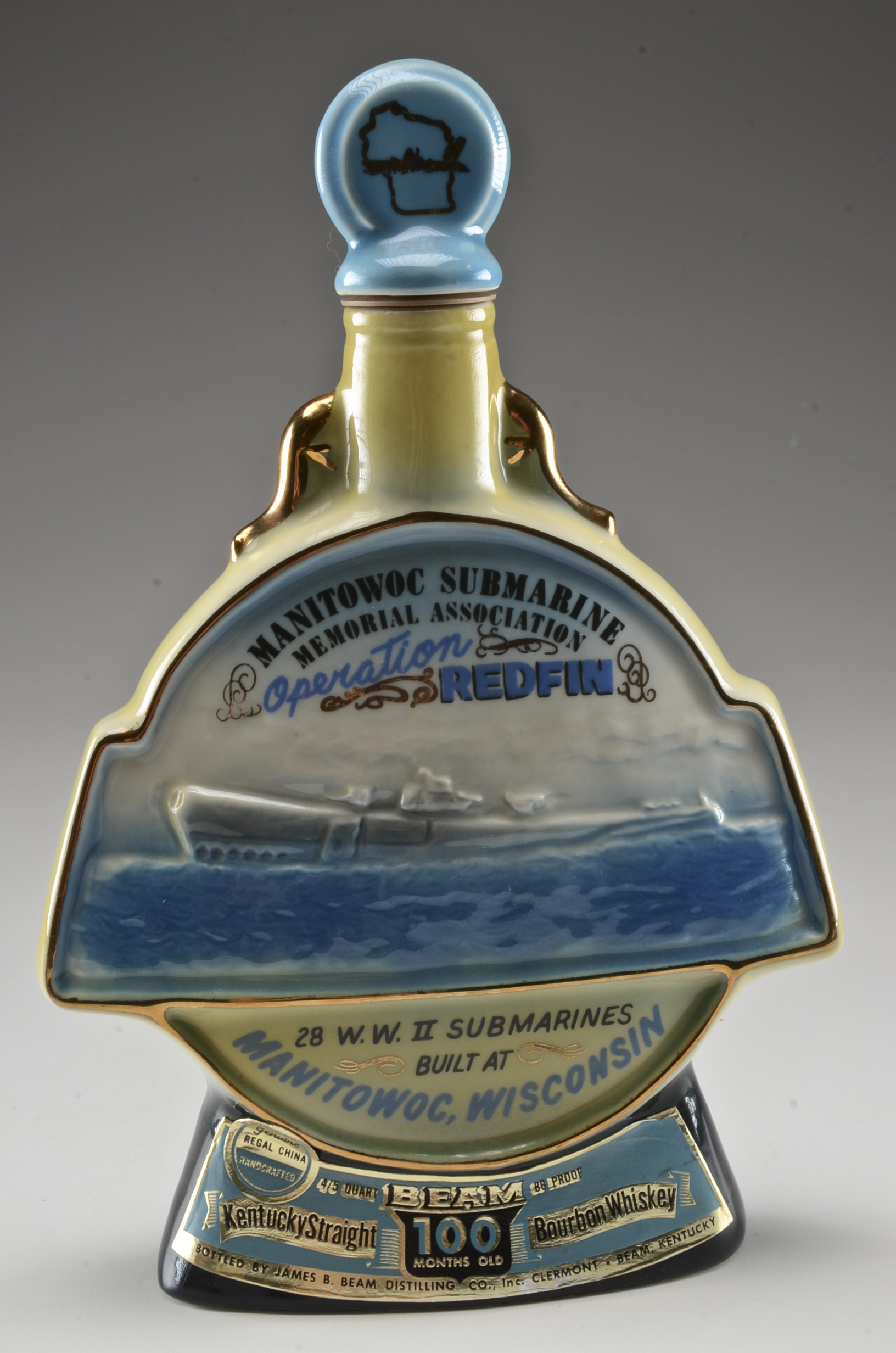 Pair of Vintage Ceramic Liquor Decanters