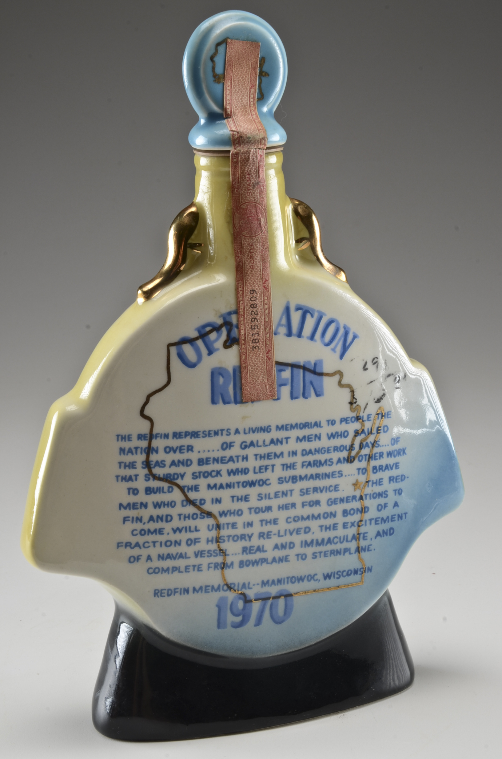 Pair of Vintage Ceramic Liquor Decanters