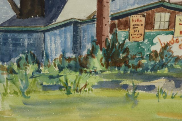 Louise McCormick Watercolor "Crescent Moon"