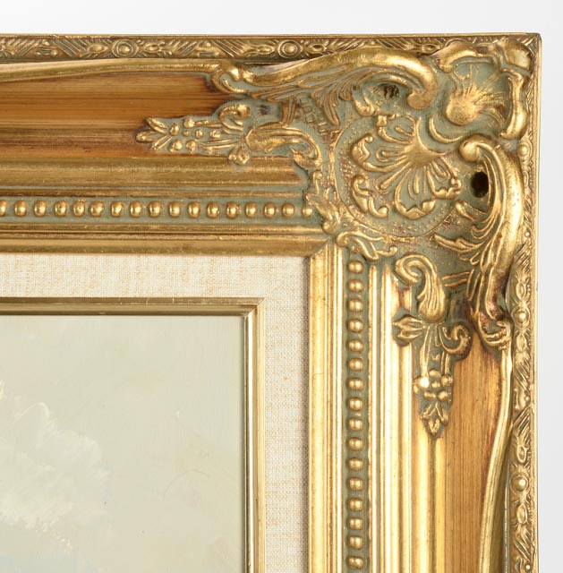 Caroline Burnett Original Oil Painting of Parisian Street Scene