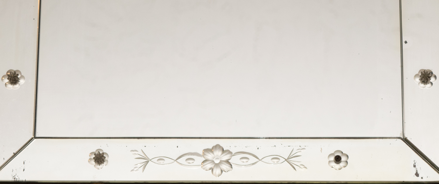 Etched Mirror Circa 1930's