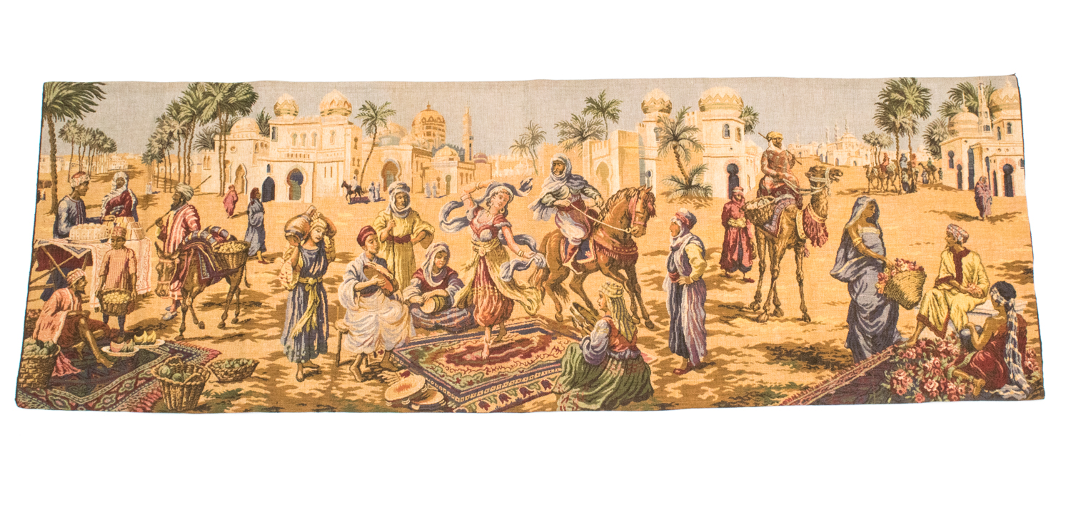 Tapestry Depicting Market Day