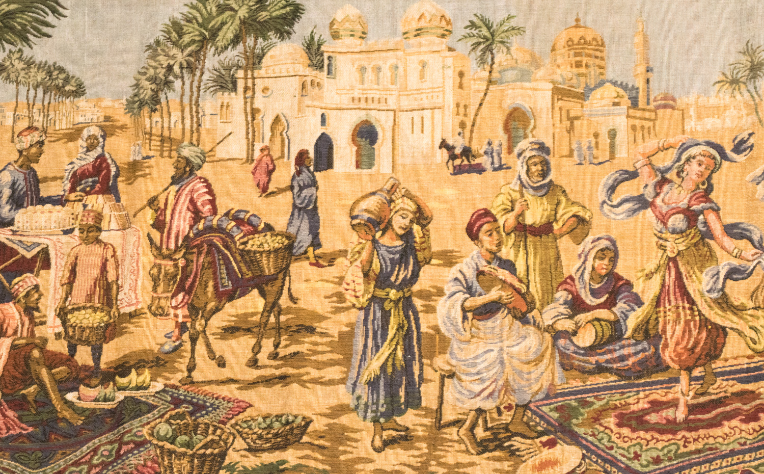 Tapestry Depicting Market Day