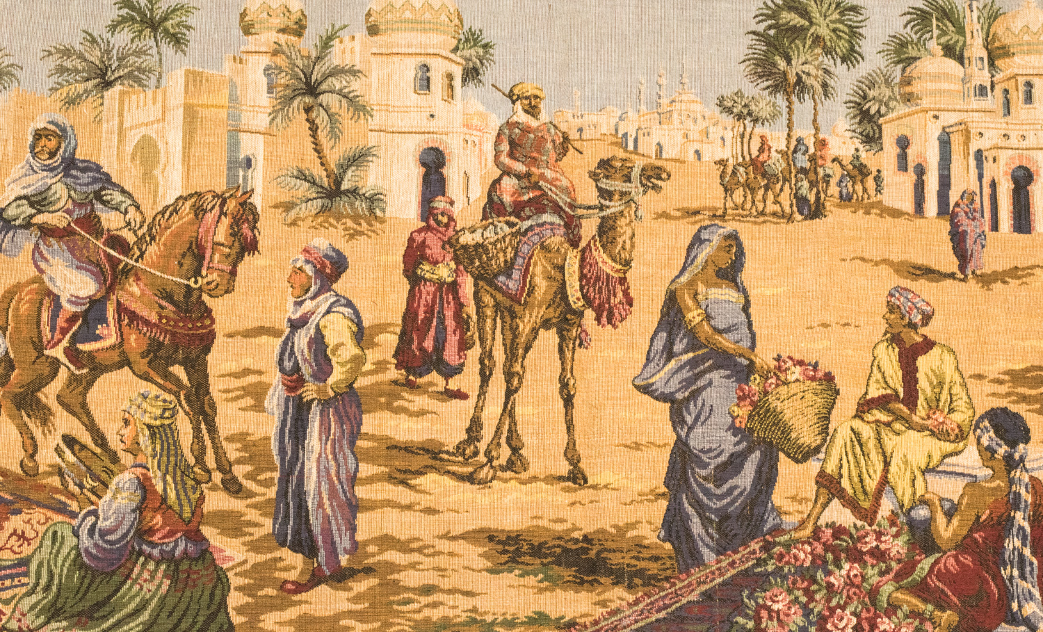 Tapestry Depicting Market Day