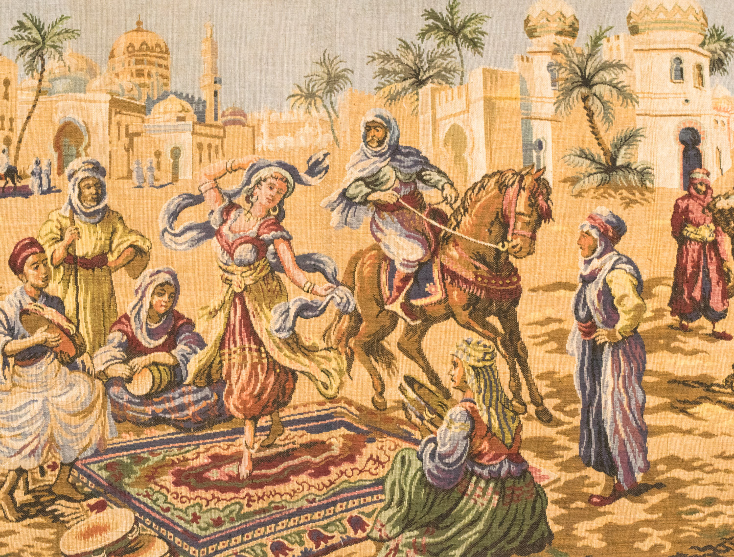 Tapestry Depicting Market Day