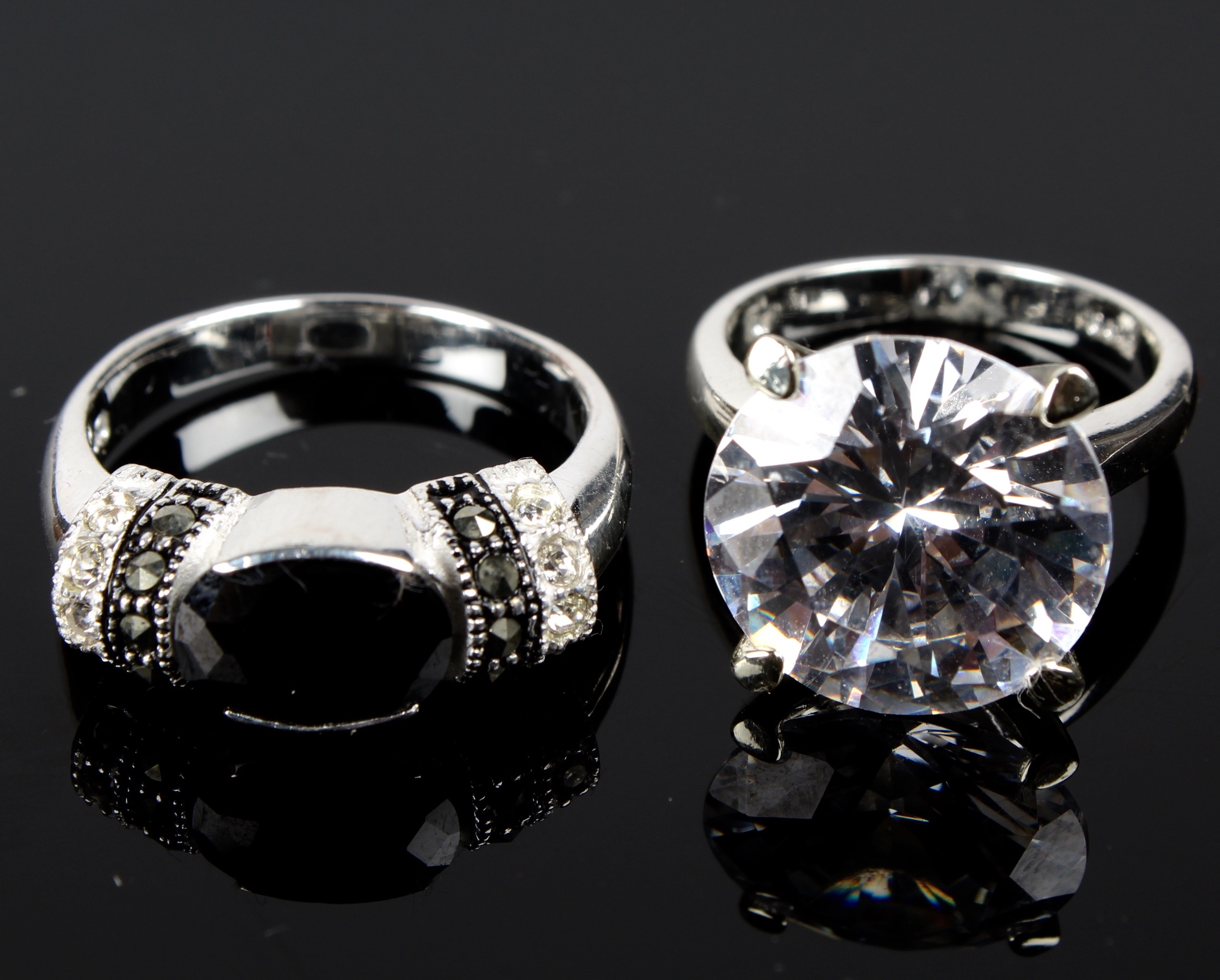 Collection of Sterling Silver Statement Rings