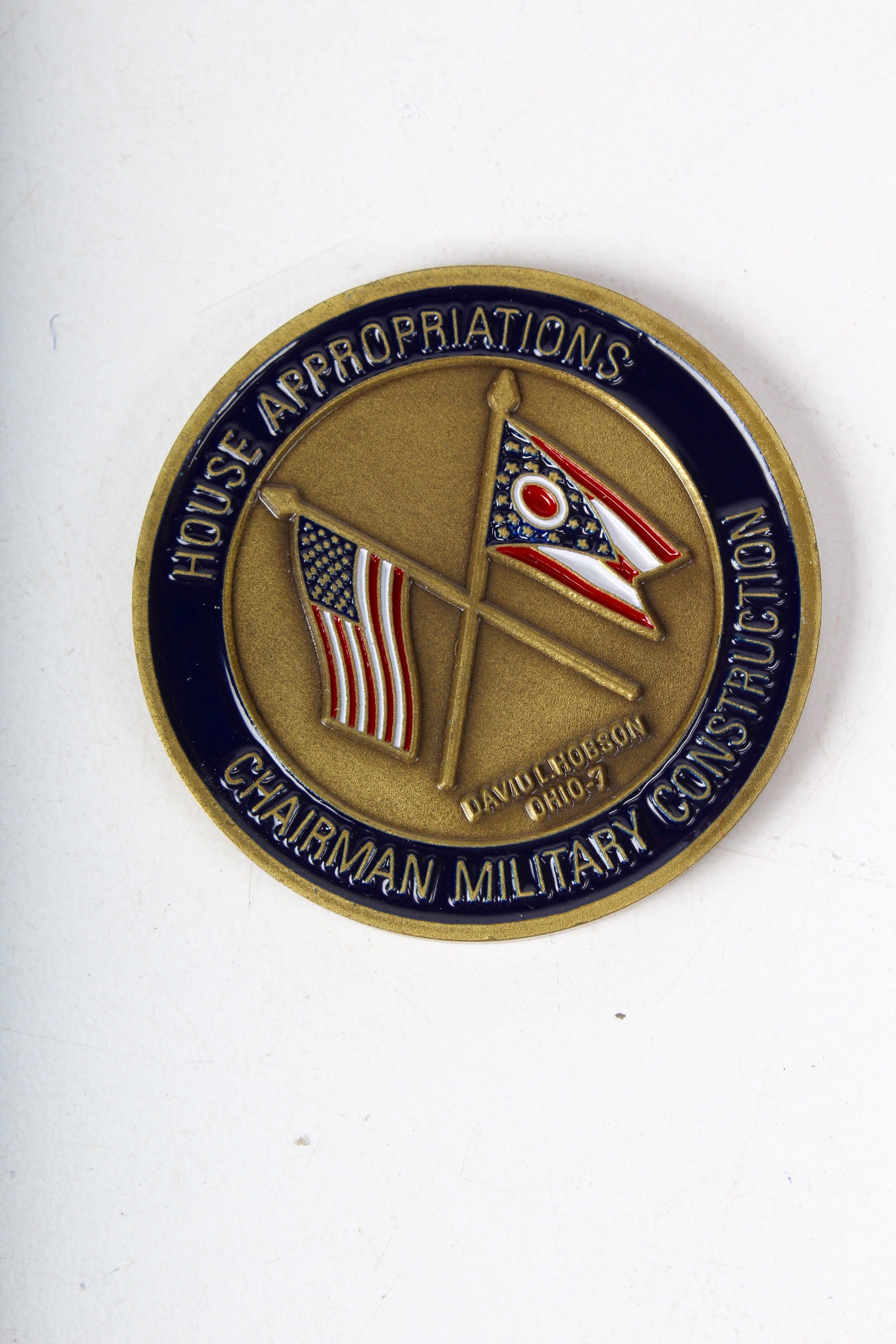 David Hobson House Appropriations Committee  Challenge Coin