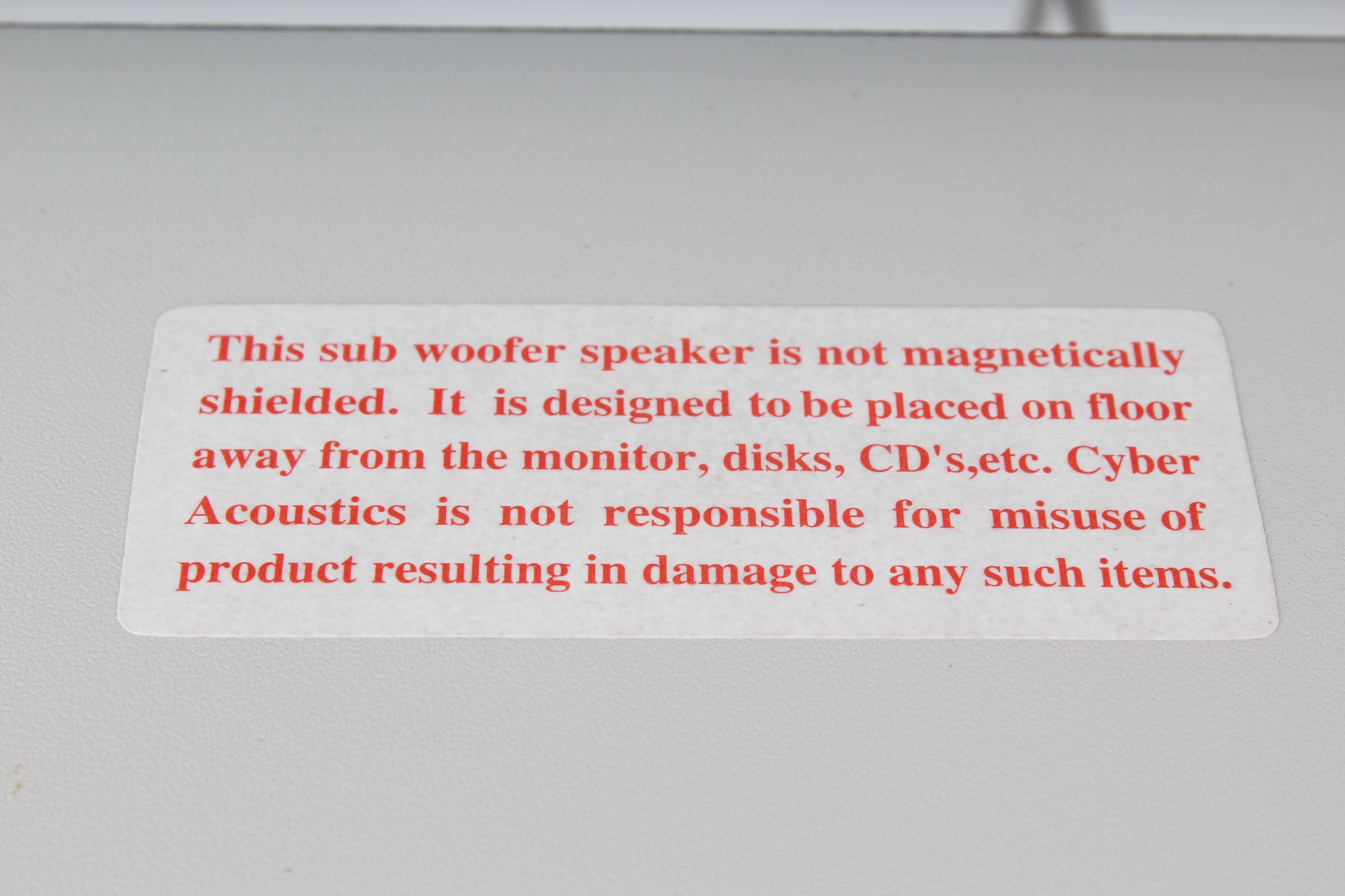 Acoustics Desktop Speaker System