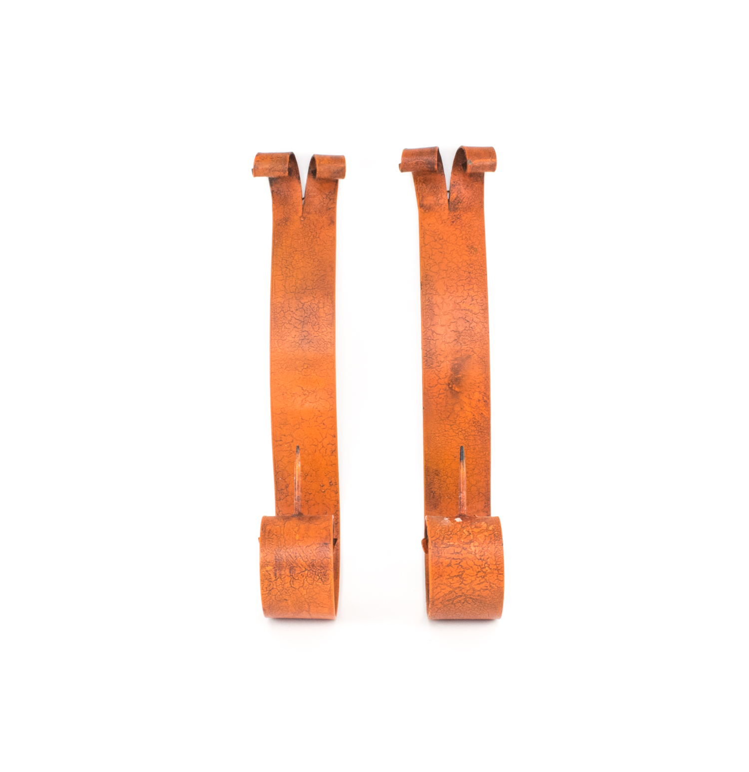 Pair of Orange Contemporary Wall Sconces