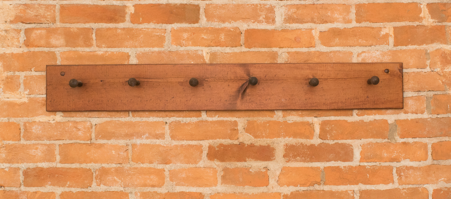 Pine Wall Mounted Peg Rack