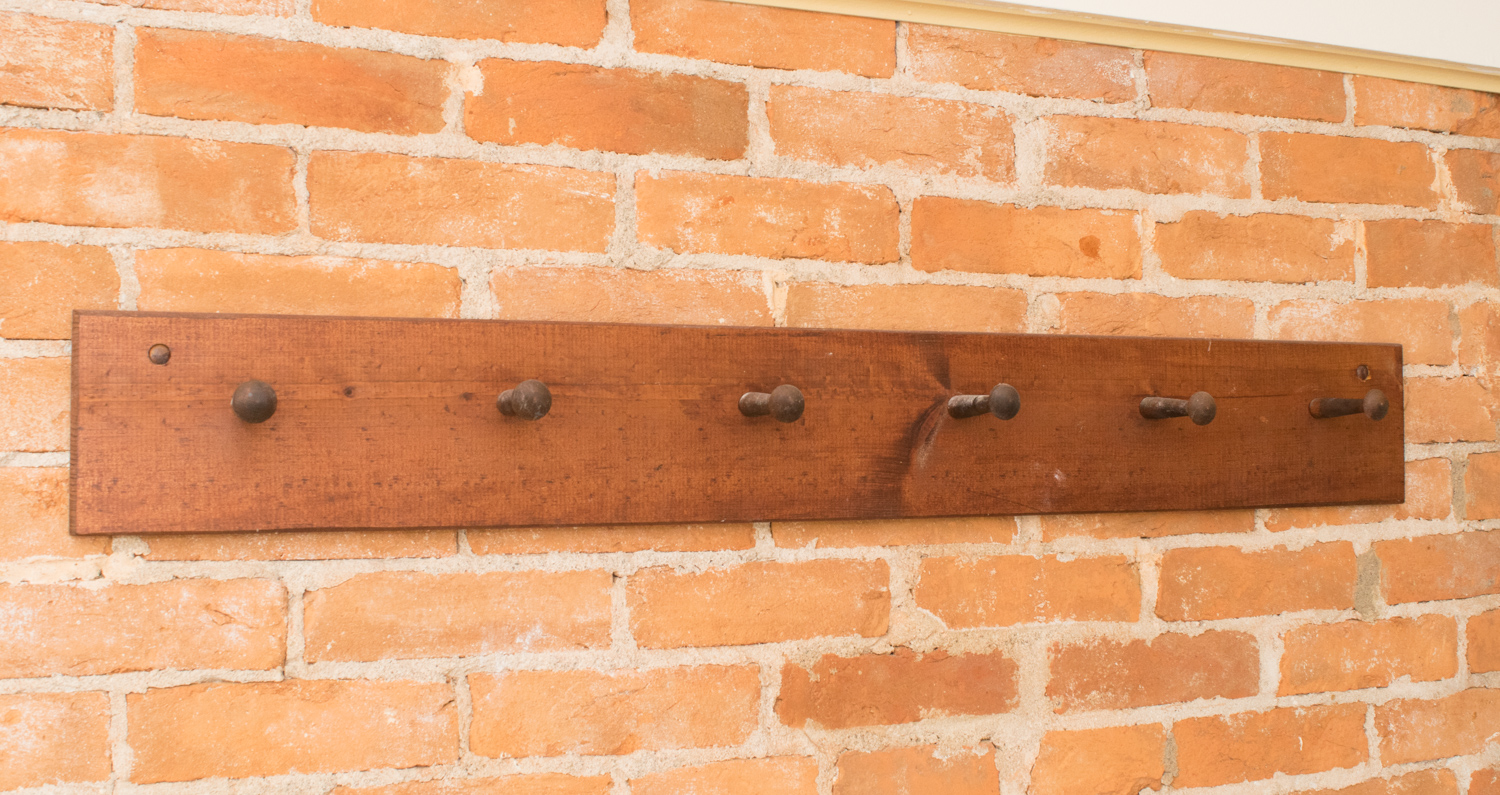 Pine Wall Mounted Peg Rack