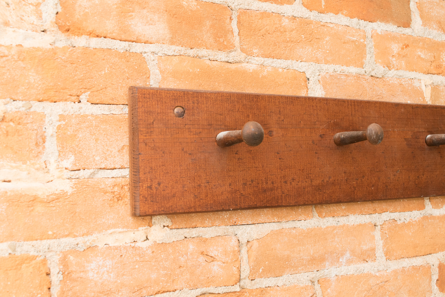 Pine Wall Mounted Peg Rack