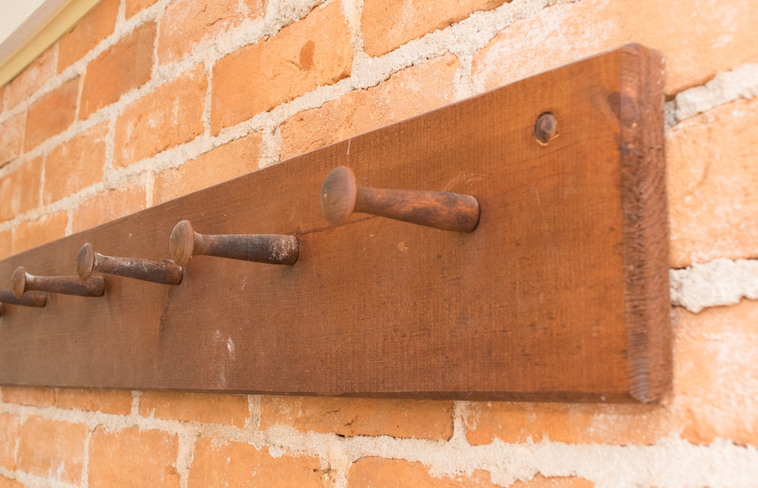 Pine Wall Mounted Peg Rack