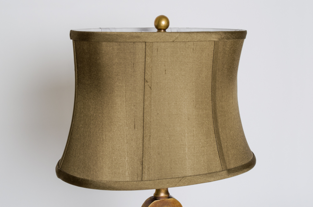 Sculptural Brass Desk Lamp