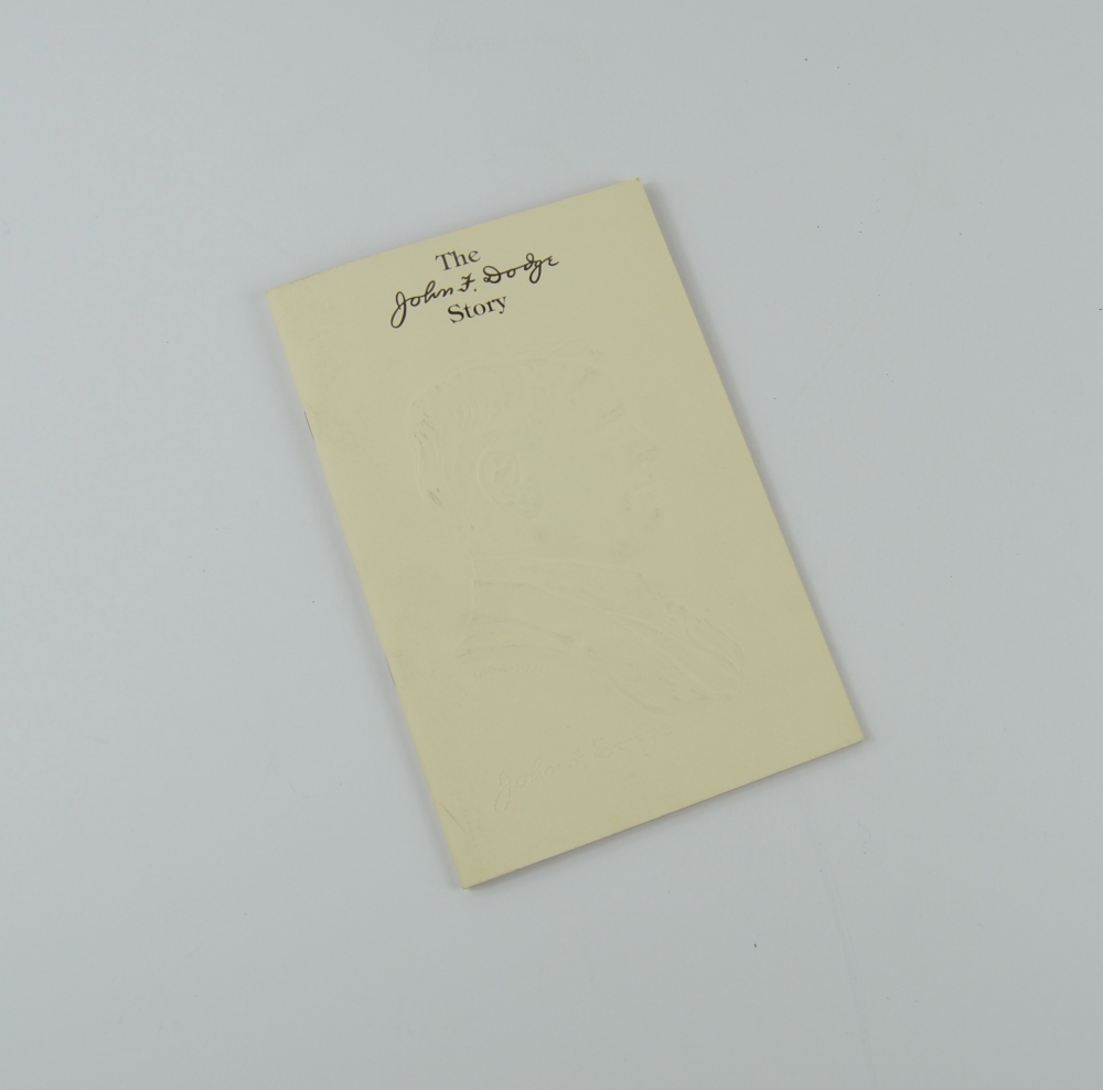 "The John F. Dodge Story" Commercial Book Sample