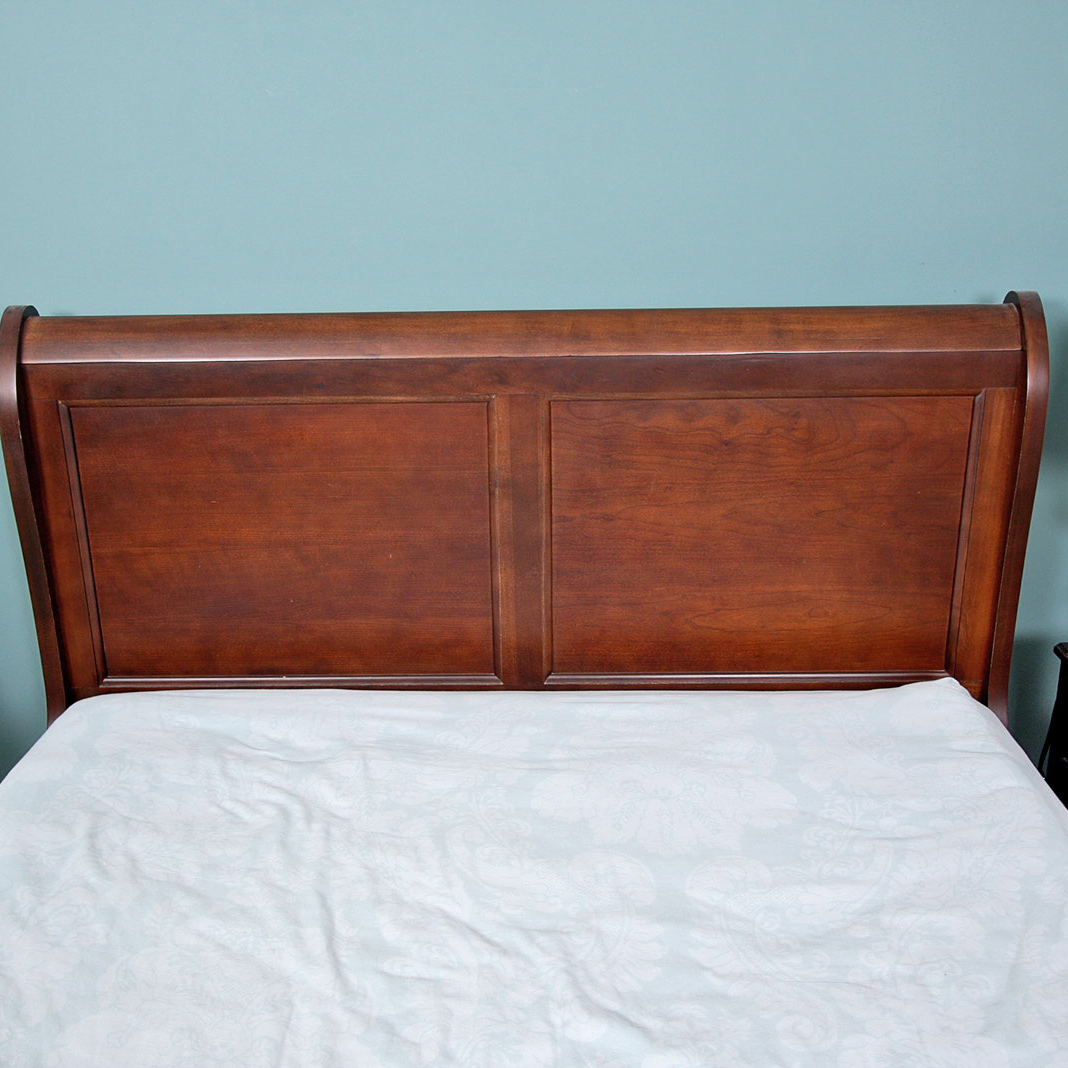 Mahogany Full Size Sleigh Bed Frame