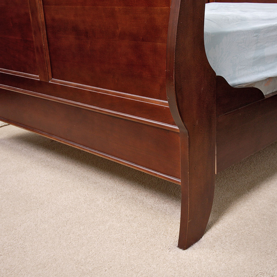 Mahogany Full Size Sleigh Bed Frame
