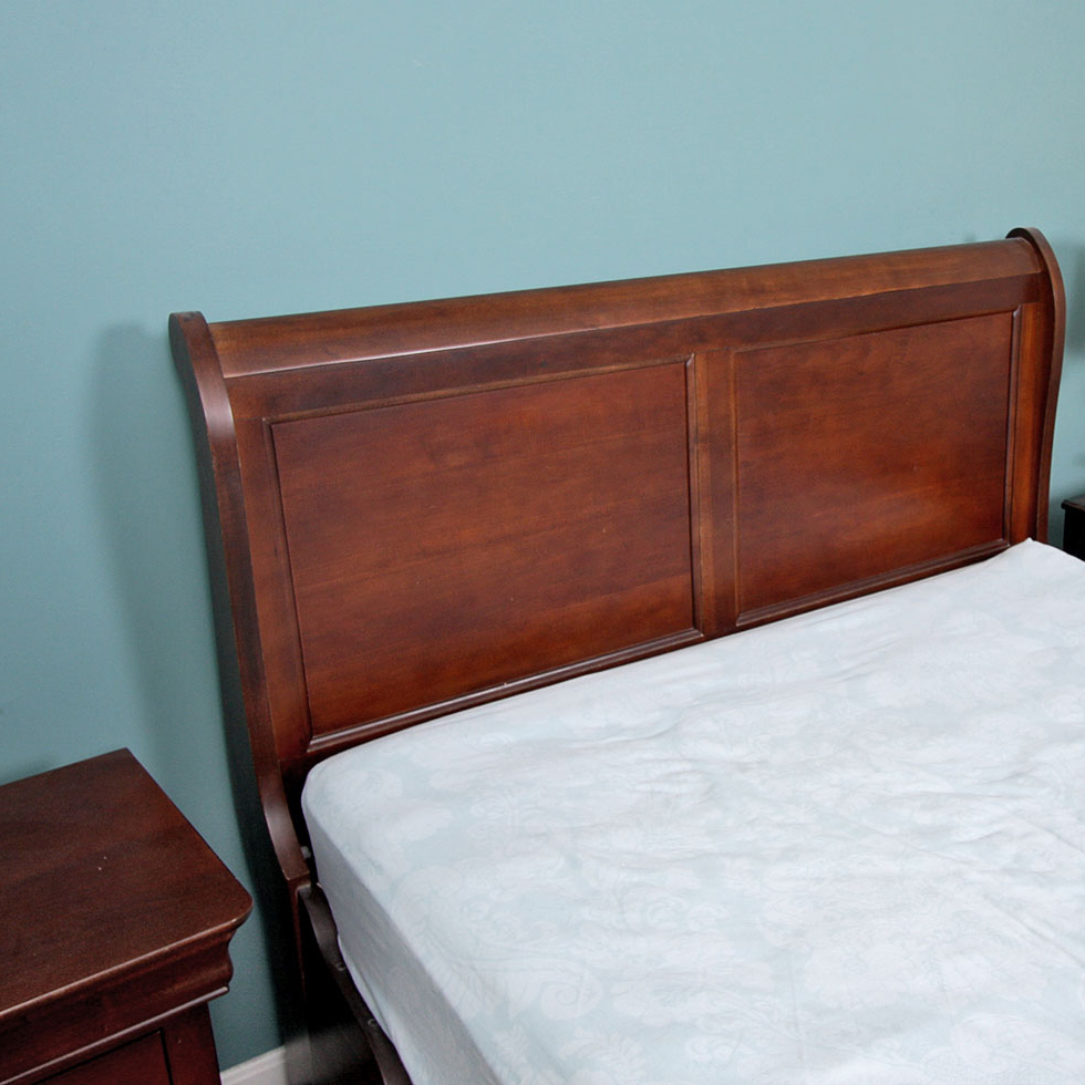 Mahogany Full Size Sleigh Bed Frame