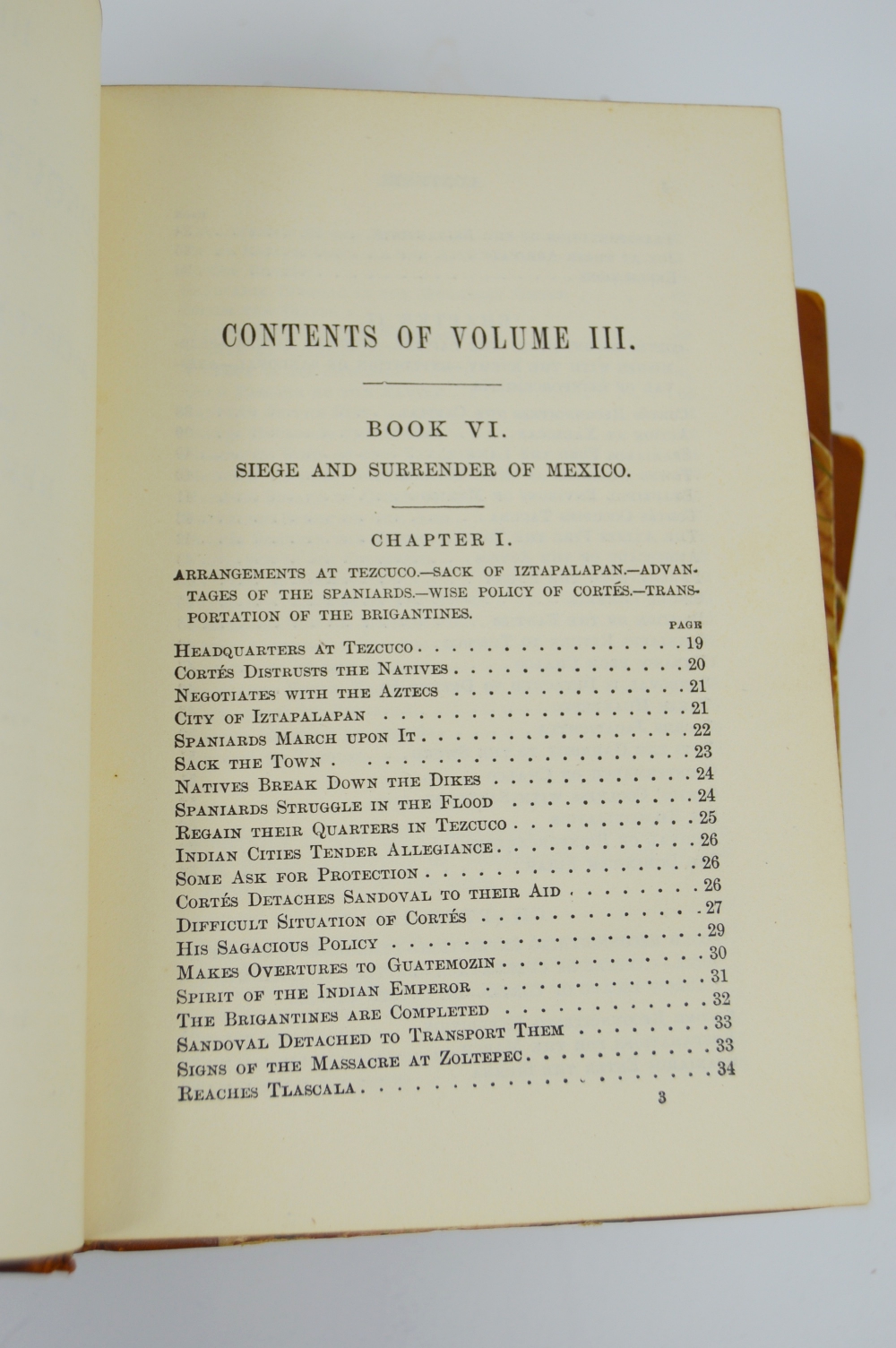 Antique "Conquest of Mexico", 3 Volumes