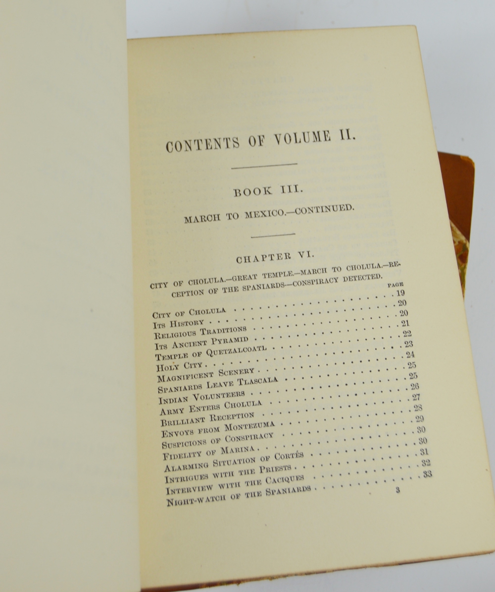 Antique "Conquest of Mexico", 3 Volumes