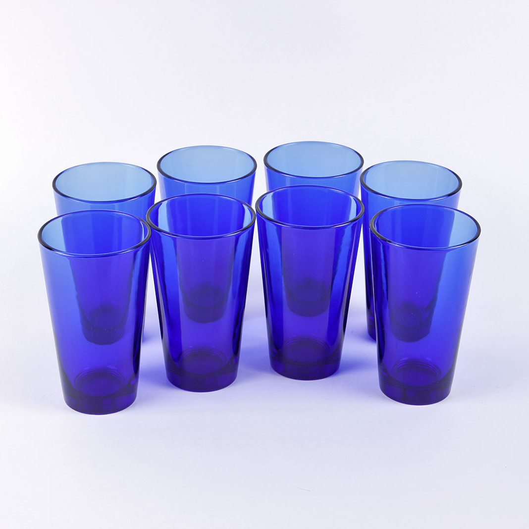 Blue Glass Drinking Glasses
