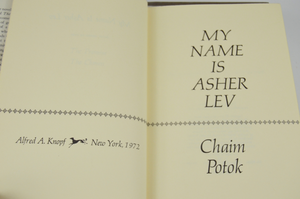 1st Edition Chaim Potok Novels, One Signed