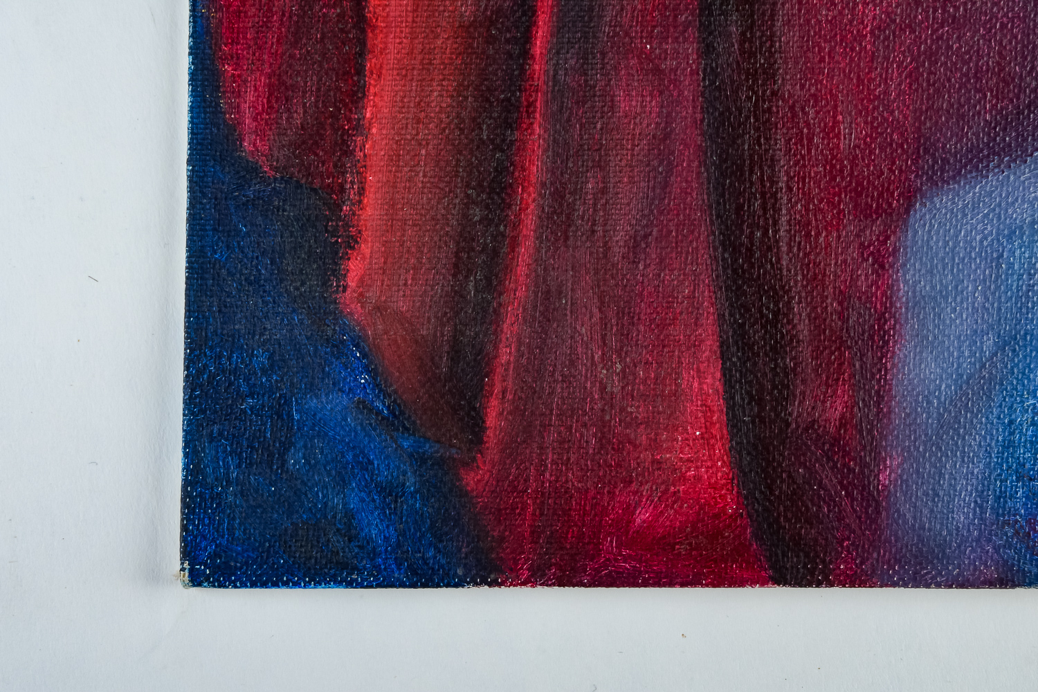 Tony Ortega Oil on Canvas Painting of a Woman Drinking Wine