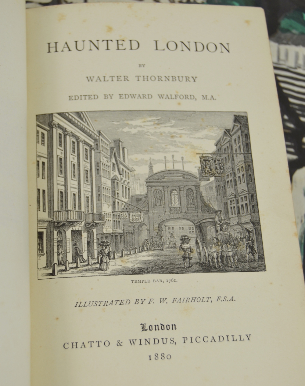 1880 Ed. of "Haunted London" With Two Other Ghost Books