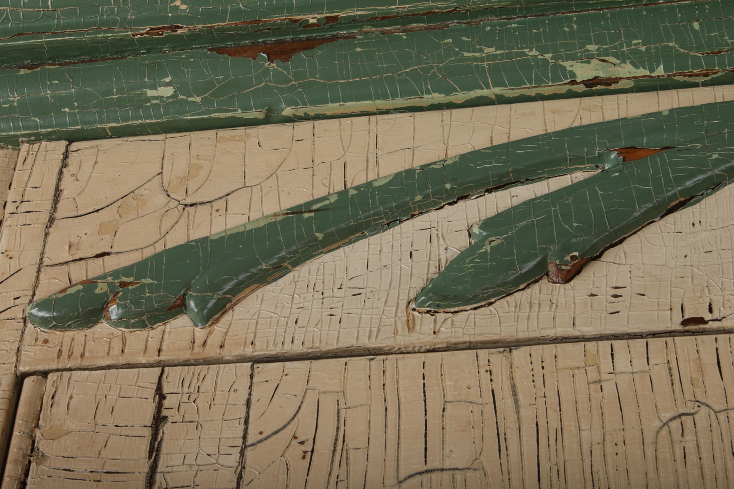 Antique Victorian Painted Hutch